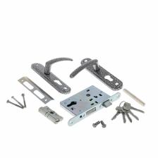 Замок врезной «СТАНДАРТ» ЗВ4-7.02С, с ручкой, цвет серебро