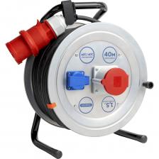 Удлинитель на металлической катушке ЭНАРГИТ МК1 кг 5х1,5 - 40 метров, МК1-515-40К-3801-2201-44