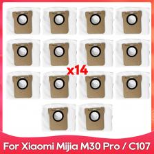 Роликовая боковая щетка для Xiaomi MIijia Omni M30 Pro / C107, насадка на швабру с фильтром, пылесборник, аксессуары для робота-пылесоса, запчасти
