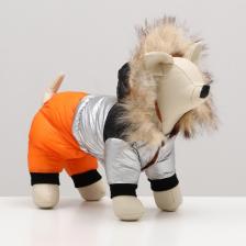 Комбинезон «Пушок», размер 8 (ДС 23 см, ОГ 30, ОШ 22 см), коралловый