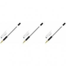 MunHwa Ручка шариковая неавтоматическая MC Gold, черная, 0,5 мм, 3 шт