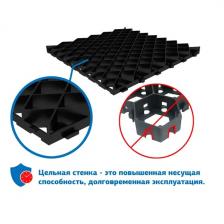 Газонная решётка 60x60 см С250 пластик цвет черный