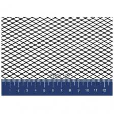 RIVAL ZS10011 Сетка декоративная алюминиевая, порошковая окраска, цвет - черный, размер - 1000 х 250 мм, ячейка R10