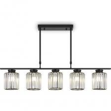 Люстра Freya Ferrera FR5474PL-05B. Кол-во ламп: 5. Цоколь ламп: E27. Мощность лампочки: 200W. Основной цвет арматуры: Черный. Материал арматуры: Металл.