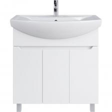 Стильная и функциональная тумба для ванной комнаты - Ruvann. Эта модель станет идеальным дополнением к любому интерьеру и обеспечит комфорт и порядок в  ванной комнате. Особенности товара: 1. Прочный материал: Тумба изготовлена из высококачественных материалов, которые обеспечивают долгий срок службы и устойчивость к воздействию влаги. 2. Универсальность: Тумба Ruvann прекрасно подойдет для хранения различных предметов в ванной комнате - от косметики до полотенец. 3. Эргономичный дизайн: Тумба имеет дверцы с плавным закрыванием благодаря доводчикам. А также удобные полки, которые позволяют рационально использовать пространство и хранить вещи в порядке. 4. Современный стиль: Дизайн тумбы выполнен в современном стиле, что позволяет ей гармонично сочетаться с любой ванной комнатой. 5. Простая установка: Тумба легко устанавливается на полу и дополнительно крепится к стене благодаря специальным креплениям, входящим в комплект поставки. 6. Раковина входит в комплект. Тумба для ванной комнаты Ruvann - это не только стильный и функциональный элемент интерьера, но и надежное решение для хранения вещей в вашей ванной.