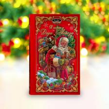 Конфеты подарочные новогодние глазированные «В гостях у Деда Мороза», в книге, 180 г