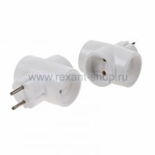 Rexant Евротройник электрический б\з 220В, 6A-10A 11-1068 5 шт