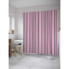 Штора-занавеска для ванной Штора (занавеска) для ванной JoyArty "Нежные полосы" из сатена, 180х200 см с крючками, sc_32208