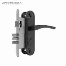 Замок врезной Димитровград «Омега» ЗВ.9 (ЗВ9.1-01), м/о 67 мм, с/ручкой, черный