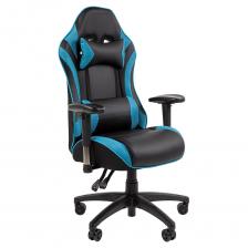 Офисное кресло CHAIRMAN CH43 экокожа, черно-бирюзовый 00-07145989 - эффектное, удобное и функциональное геймерское кресло. Яркая контрастная обивка, стильный геометрический рисунок, отличный набор регулировок - оно сочетает в себе все необходимое для комфортной игровой сессии даже при самом длительном использовании.Эргономика и функционал этого кресла действительно впечатляют. Высокая спинка, широкое сиденье, фронтальная и боковая поддержка обеспечивают правильное положение тела в течение всего дня. Удобные съемные подушки для поясницы и головы обеспечивают дополнительный комфорт. Сиденье регулируется по высоте, адаптируя игровое кресло под рост конкретного пользователя. Подлокотники - в трех направлениях: по высоте, по глубине и в горизонтальной плоскости. А с механизмом регулировки наклона спинки с фиксацией в любом положении можно выбрать наиболее удобное положение тела и расслабиться в перерывах.Обивка из качественной экокожи легко очищается от бытовых загрязнений и не требует специального ухода. Прочный каркас компьютерного кресла и газпатрон 3 класса выдерживают до 120 кг постоянной нагрузки.