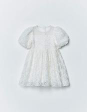 Нарядное платье с объемными цветами для девочек