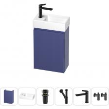 Комплект подвесной тумбы с раковиной для ванной и туалета Wellsee WC Area в наборе 6 в 1 20216899R