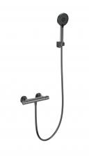 Термостатический смеситель Wonzon & Woghand Inn WW-B2005-A-BGG для душа, темный графит