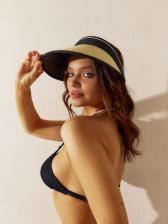 Козырек женский плетёный MINAKU, бежевый, размер 58