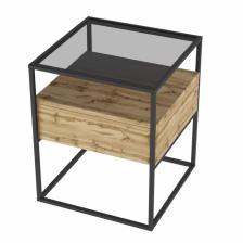 Тумба прикроватная «Эйден», 450x450x552 мм, цвет дуб вотан