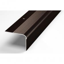 Угловой алюминиевый декоративный порог Порог угловой алюминиевый декоративный (54х41,8 мм, 1,8 м, Дуб венге) ЛУКА УТ000007394