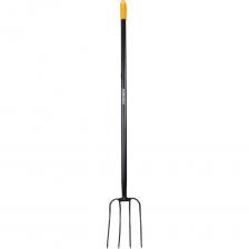 Вилы садовые цельнометаллические RABBITEX "LONG HANDLE" – незаменимый инструмент для вашего сада и огорода. Применяются для вскапывания и рыхления почвы, выкапывания корней и корнеплодов, работы с травой, компостом, сеном, а также для аэрации грунта.Цельнометаллические садовые вилы RABBITEX "LONG HANDLE" выполнены из закаленной легированной стали и благодаря высокому качеству материалов и продуманному эргономичному дизайну прослужат вам долгие годы.Максимальная надежность обеспечивается цельной конструкцией из стали, прошедшей специальную закалку. Инструмент способен выдержать любые нагрузки при длительной работе без потери прочности. Вилы оснащены 4 острыми стальными зубьями, расположенными под оптимальным углом для эффективной работы с любыми материалами.Надежное сварное соединение, оптимальные размеры рабочей части, удобная длина и защитное антикоррозионное покрытие сделают вашу работу проще и продуктивнее.