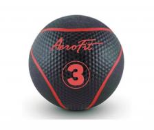 Набивной мяч 3 кг Aerofit AFMB3 черный\ красные полоски