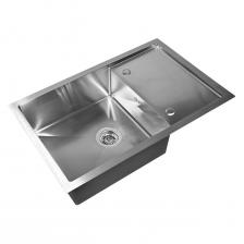 Мойка кухонная Wisent нержавеющая сталь, 78х50 см, с дозатором (WS37850X/W405A/WGER010)