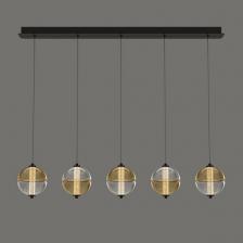 Подвесной светильник светодиодный Delight Collection MD24022079 MD24022079-5B black/amber в форме шара DeLight Collection