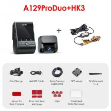 VIOFO A129 Pro Duo Dash Cam 4K фронтальная 1080P задняя камера, 5 ГГц WiFi GPS, Ультра HD двойной видеорегистратор для автомобиля, датчик Sony 8MP, обнаружение движения