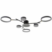 Люстра с ПДУ 2300/7GR LED 150 Вт 3000-6000К серый 75x75x9 см BayerLux