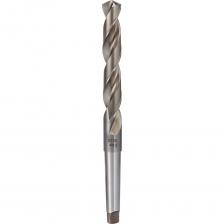 Сверло по металлу H-Tools серия Pro предназначено для получения сквозных и глухих отверстий в изделиях и заготовках из различных материалов. Изготовлено из высококачественной быстрорежущей стали HSSE (М42) легированное кобальтом 8%, что гарантирует прочность и износостойкость. Подходит для обработки заготовок, выполненных из легированной и высоколегированной стали, нержавеющей стали, стали марки HARDOX, титана, чугуна, алюминия, меди, бронзы, цинка, с пределом прочности до 1300MPa. Грани сверла отличаются остротой и отсутствием заусенцев, за счет чего режущая способность и износостойкость значительно увеличивается, а хорошая центровка и укороченная перемычке, уменьшает напорное усилие Конический хвостовик предназначен для обработки заготовок на специализированных станках и промышленных дрелях, что предполагает применение инструмента для очень высоких нагрузок в промышленности и мастерских.