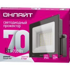 Светодиодный прожектор ОНЛАЙТ 61 950 OFL-70-6K-BL-IP65-LED, цена за 1 шт.