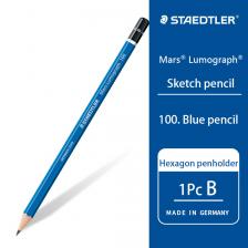 STAEDTLER 100 синий карандаш