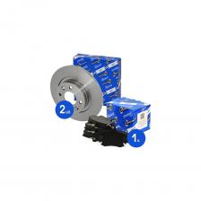 Передние диски тормозные для а/м Renault Logan/Sandero/Twingo 1.4/1.6 04-> Riginal RGDF4381KIT