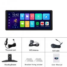 LeeKooLuu 4 + 64G Android 10,26 беспроводной Carplay Android авто "экран Автомобильный Видеоплеер поддержка задней камеры Apple Airplay DVR