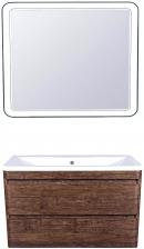Мебель для ванной комнаты Style Line Атлантика 100 Люкс Plus, подвесная, старое дерево