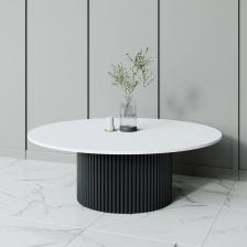 Дизайнерский круглый стол с металлическим трубчатым подстольем. Столешница ЛДСП. Стандартный вариант – матовая порошковая окраска в золотой, чёрный или белый цвет. Круглый журнальный дизайнерский стол – это удивительно практичное и стильное дополнение для любого интерьера. Идеален для гостиной как кофейный стол, косметический стол для размещения журналов, газет, книг и других предметов. Cтол станет украшением вашего пространства и будет вызывать только положительные эмоции у ваших гостей. Выполнен из высококачественных материалов, которые гарантируют его долговечность и надежность. В комплекте имеются регулируемые ножки для устойчивости стола на неровных поверхностях.