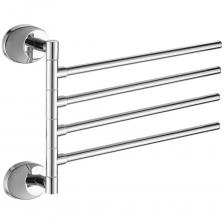 Настенный поворотный держатель для полотенец для ванной и кухни Держатель для полотенец для ванной и кухни FASHUN поворотный, настенный, хромированный A1614