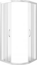 Душевой уголок Good Door Latte 80х80 профиль белый стекло рифленое