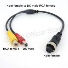 Кабель-адаптер Gakaki M12 4Pin - BNC DC RCA 0,35 м
