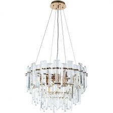 Подвесная люстра каскадная хрустальная Arte Lamp Nicoletta A1052SP-8GO