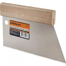 Шпатель для клея Шпатель ШАБАШКА для клея трапеция 180 мм s3 зуб 2,5x2 мм 0021-022 227614