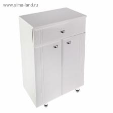 Комод для ванной комнаты «Тура 5001», 1 ящик, 2 дверцы, 500x303x854 мм, цвет белый