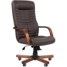 Кресло компьютерное с подлокотниками Chairman 480WD экопремиум коричневый N CHAIRMAN