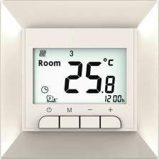 Кнопочный программируемый терморегулятор Grand Meyer GM-119i кремовый предназначен для управления отоплением электрического типа. Терморегулятор поставляется в оригинальной рамке Grand Meyer, имеет возможность установки в декоративную рамку Legrand Valena (в комплект не входит).Встроенный воздушный датчик и выносной NTC датчик длиной 3м.Возможность ручного управления и программной установки 6-ти режимов на каждый день недели.Возможность установки недельного периода 5+2/6+1/7 дней.Максимальная нагрузка 3600 W.Установка в стандартную монтажную коробку.Память настроек при отключении питания.Огнезащитный пластик.Диапазон установки: от +5оС до +35оС (заводские)