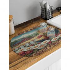 Коврик для сушки посуды 58x38 см. поддержит порядок и станет элементом декора на вашей кухне. Многофункциональная сушка для посуды настольная с резиновой и противоскользящей основой делает его водонепроницаемым и нескользящим. Резиновый коврик - это хороший выбор для сушки мокрой посуды. Он прочный и термостойкий, устойчив к воде и моющим средствам. Чудо сушилку используют для сушки тарелок, столовых приборов, детских бутылочек, мокрых фруктов, овощей и зелени. Его можно использовать для шкафчика и ящика. Универсальный кухонный коврик под посуду безопасен для здоровья и гипоаллергенный. Подстилка овальной формы подойдет под миски ваших домашних питомцев, быстро впитывает пролитую воду и высыхает. Впитывающая эко сушилка может заменить полотенце для сушки посуды, силиконовые и eva коврики, коврики из микрофибры. При распаковке изделия может присутствовать незначительный запах, связанный с производственными особенностями. Яркость рисунка может отличаться от изображения на сайте. Допустимо отклонение в размерах +- 2 см.