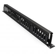 Розетки и патчпанели EXEGATE Кабельный органайзер CM19-1U-24M-CV (горизонтальный 19" 1U, металлический, 2 окна в основании профиля, гребенка на 24 выреза, глубина 45mm, с металличес [EX292873RUS]