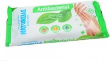 Naturelle Влажные салфетки Antibacterial с экстрактом листьев подорожника, 48 шт