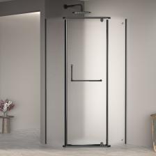 Душевой уголок RGW Passage PA-081 B 100х100 35088100-24 профиль черный, стекло матовое