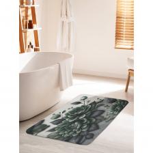 Коврик для ванной противоскользящий станет ярким акцентом для создания домашнего уюта в интерьере вашей ванной комнаты.Половик для ванной, душевой и туалета выполнен из мягкого и приятного материала велсофт (100% полиэстер) с тонкой прослойкой из поролона. Велсофт - мягкий ворс, который обеспечивает комфортное прикосновение при хождении босиком.Основание изделия изготовлено из нетканого материала с антискользящим покрытием, что предотвращает его скольжение по плитке и кафелю.Края прямоугольного коврика надежно обработаны, не распушатся (не деформируется) во время эксплуатации.Быстро высыхает и не теряет своих свойств при длительном контакте с влагой. Аксессуар для ванной мгновенно впитывает влагу, быстро сохнет и не линяет.Универсальное изделие подходит для использования в бассейне, сауне, спальне в качестве прикроватного коврика и как коврик для детей.Уход: стирать при температуре 30-40 градусов, выбирая деликатный режим стирки и отжим не более 800 оборотов. НЕ ОТБЕЛИВАТЬ!В комплект к коврику вы можете подобрать шторку для ванной под брендом JoyArty. Яркость рисунка может отличаться от изображения на сайте. Допустимо отклонение в размерах +- 5 см.