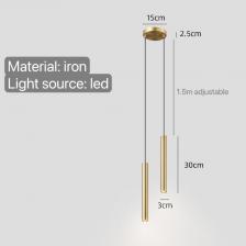 Подвесной светильник LED, золото/черный/белый