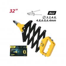 Заклепочник рычажно-складной 815мм DL236932 (диаметр 3,2/ 4,0/ 4,8/ 6,0/ 6,4 мм) DELI 167828