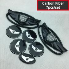 7 шт., наклейка на руль с эмблемой автомобиля для Hyundai GENESIS Coupe, центральные наклейки на колесо, передний логотип, задний значок, Стайлинг