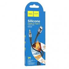 Кабель HOCO UPA22 Type-C на 3.5mm male AUX (TRS), 1 метр, для автомобильной стереосистемы, наушников, колонок, телефона